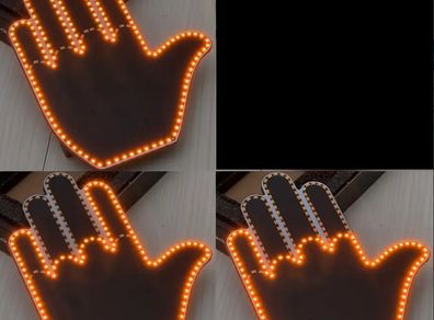Hand Gesture LED Finger Light for Car