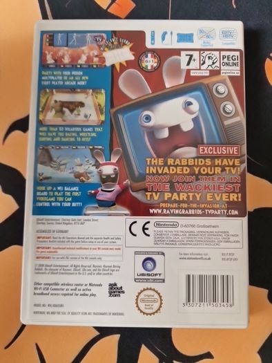 Rayman Raving Rabbids Nintendo Wii Games Original