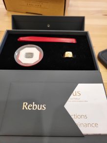 18k gold REBUS ring NEW signet ring