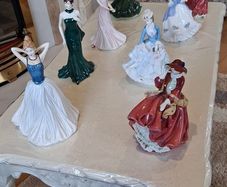 Selection Of Royal Doulton And Coalport China Dolls.