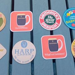 Vintage beer mats