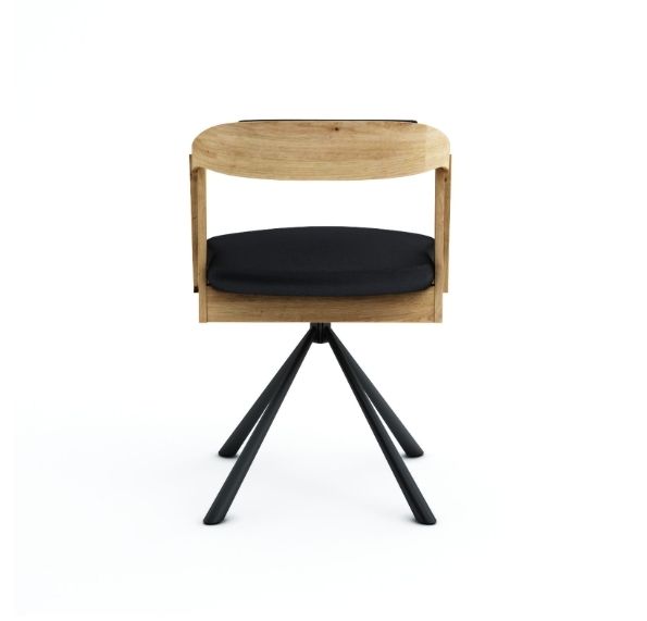 Vanguard Oak Swivel Dining Armchair  Modern Wood Meets Function