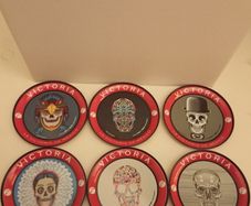 Victoria Metal Beer Coasters