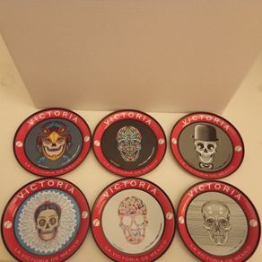Victoria Metal Beer Coasters