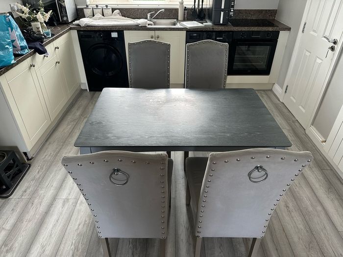 Table and 4 chairs