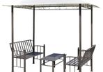 Garden Pavilion with Table and Benches 2.5x1.5x2.4 m