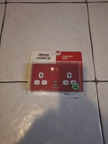 cherry red double switch socket with usb ports