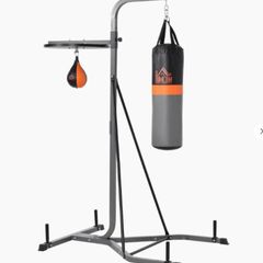 Freestanding Boxing Punch Bag & Speed Ball Station