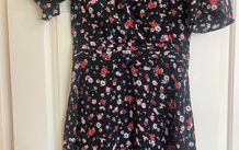 The Kooples black floral dress size S