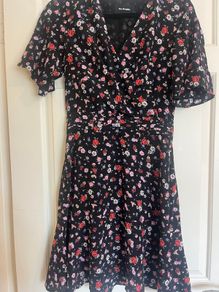 The Kooples black floral dress size S