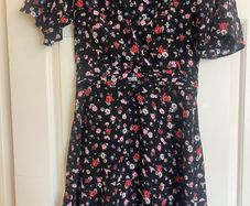 The Kooples black floral dress size S