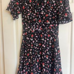 The Kooples black floral dress size S