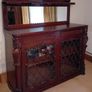 Beautiful Antique Mahogany Chiffonier Sideboard with Mirror & Display Cabinet Image 4