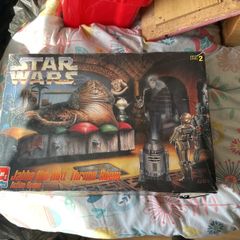 vintage Starwars Jabba the hutt throne room action scene