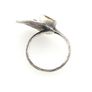 Vintage 925 Sterling Silver & Smoky Quartz Leaf Ring Image 7