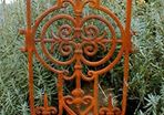 Antique Styled Cast Iron Gate, Stairs Balcony Antique Styled Balcony Railing