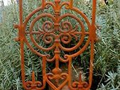 Antique Styled Cast Iron Gate, Stairs Balcony Antique Styled Balcony Railing