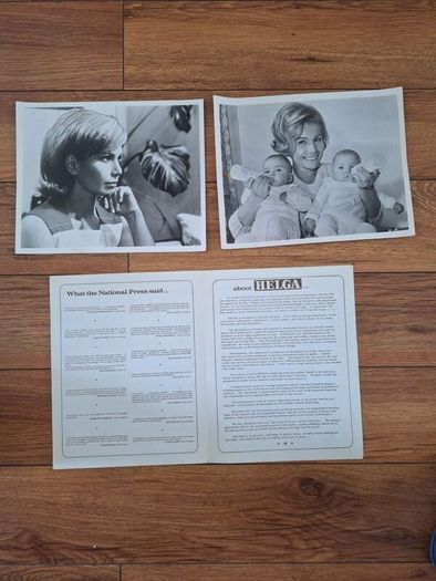 Vintage 1967 HELGA Press Brochure and photos