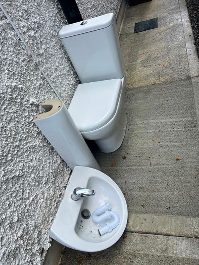 Toilet, Basin, Hand Dryer