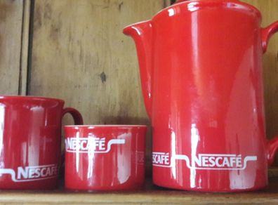nescafe coffee pot retro vintage