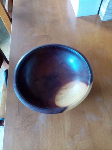Wood turning bowl, display