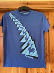 Le Coq Sportif tee shirt. Age 10-11. Royal blue