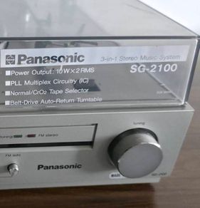 Vintage Panasonic SG-2110 Stereo Music Centre - Turntable, Cassette, Radio