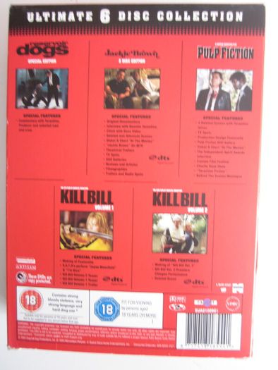THE Quentin Tarantino Collection Ultimate 6 Dvd Collection