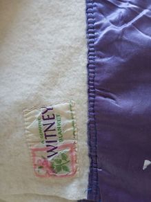 vintage wool blend blanket