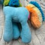 Famosa My Little Pony Rainbow Dash Plush Toy 30cm Dirty Used Please look at the pictures Image 5