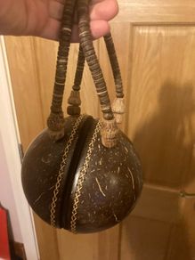 Coconut handbag postage available