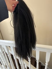 Black Drawstring Ponytail Hair Extension 40 cm