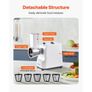 Electric Cheese Grater Salad Maker, 200W Salad Shooter, Electric Vegetable Slicer Shredder Chopper for Fruits with 5 Attachments, Stainless Steel Food Cutter for Vegetables, and Cheeses Image 5