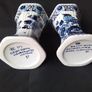 Two Delft Blue/White Small Handpainted Vases Image 2