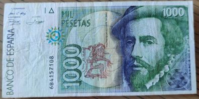 Spain 1000 Pesetas 1992 P 163