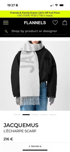Jacquemus scarf hat and socks deal