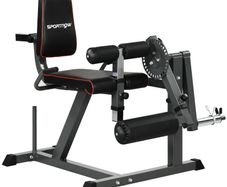 Seated Leg Extension and Curl Machine, Adjustable Leg Raise Machine and Curl Machine with Plate Loaded for Hip, Thigh, Lower Body Workout