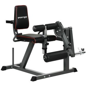 Seated Leg Extension and Curl Machine, Adjustable Leg Raise Machine and Curl Machine with Plate Loaded for Hip, Thigh, Lower Body Workout