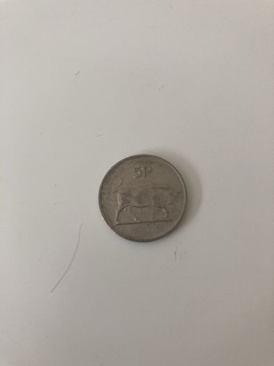 Irish 5 pence from 1982,1990