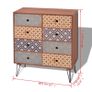 Sideboard 8 Drawers Brown Image 4
