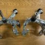 CNC rim brake callipers with Titanium hardware 195 grams complete Image 3