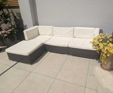 Rattan Cube Corner Lounge Set