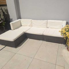 Rattan Cube Corner Lounge Set