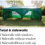 3x3m Green Gazebo Tent - 6 x Side Walls Included: 2 x Window Sides Marquee Waterproof Party Tent Image 5