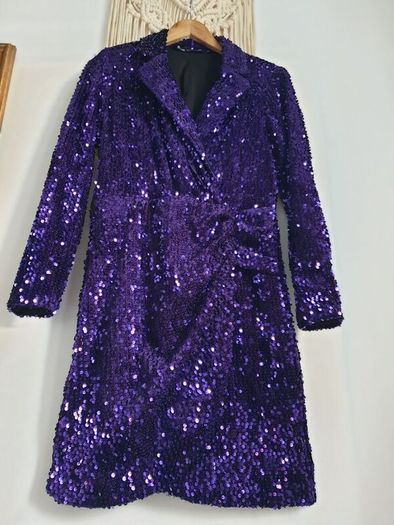 Zara Sparkly Sequin Dress Size Large