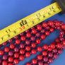 SALE!  2 Very Long Plastic Red and Purple Beaded Necklaces Image 6