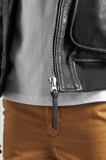 Superdry Black Aviator Flight Leather Jacket