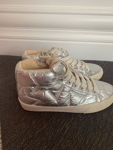 Zara Silver Boots - NWT