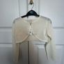Girls Ivory cardigan Image 2