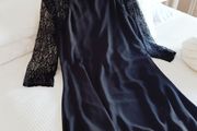 Jasmine Black Dress with Lace - Size 14